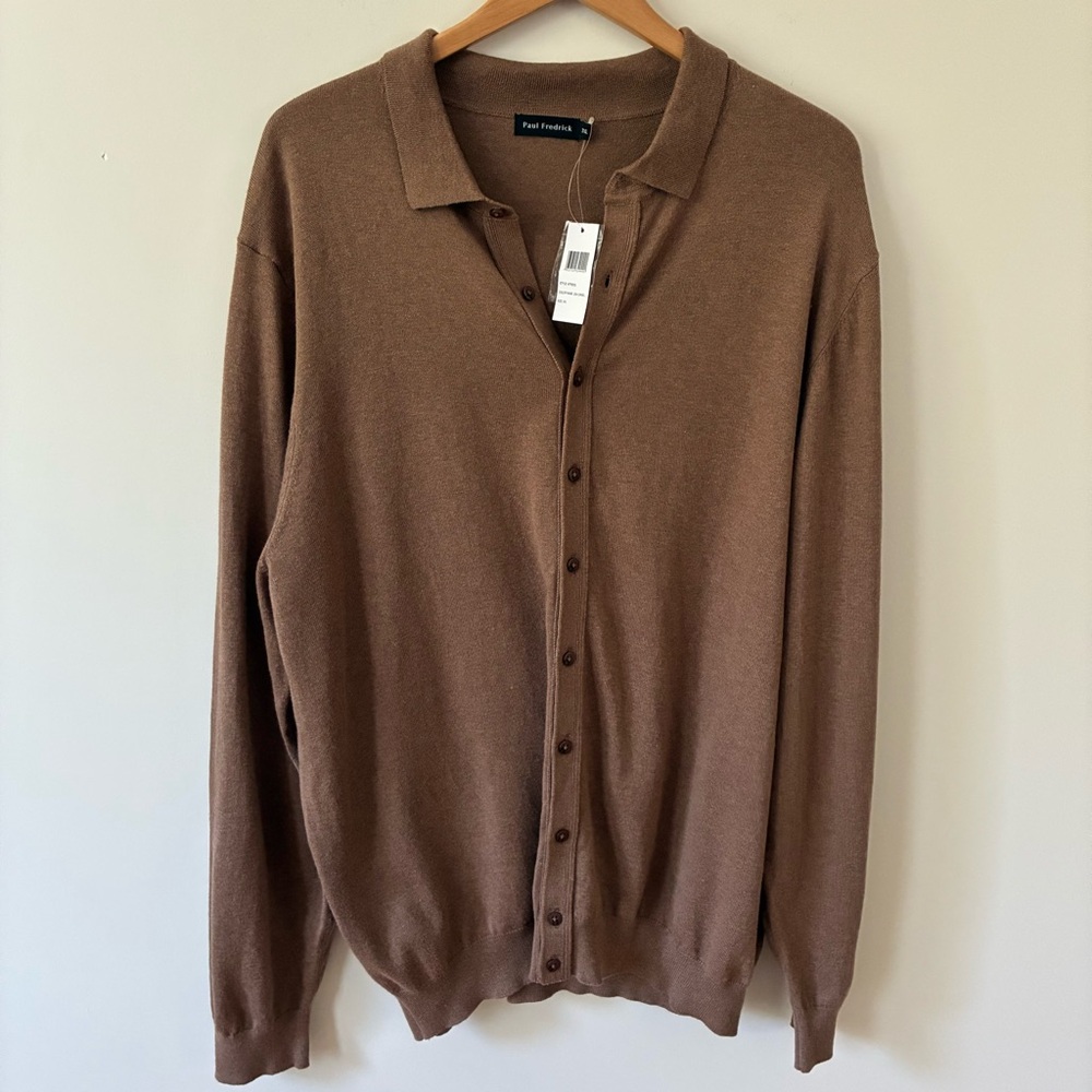 NWT Paul Fredrick Cardigan Size 3XL